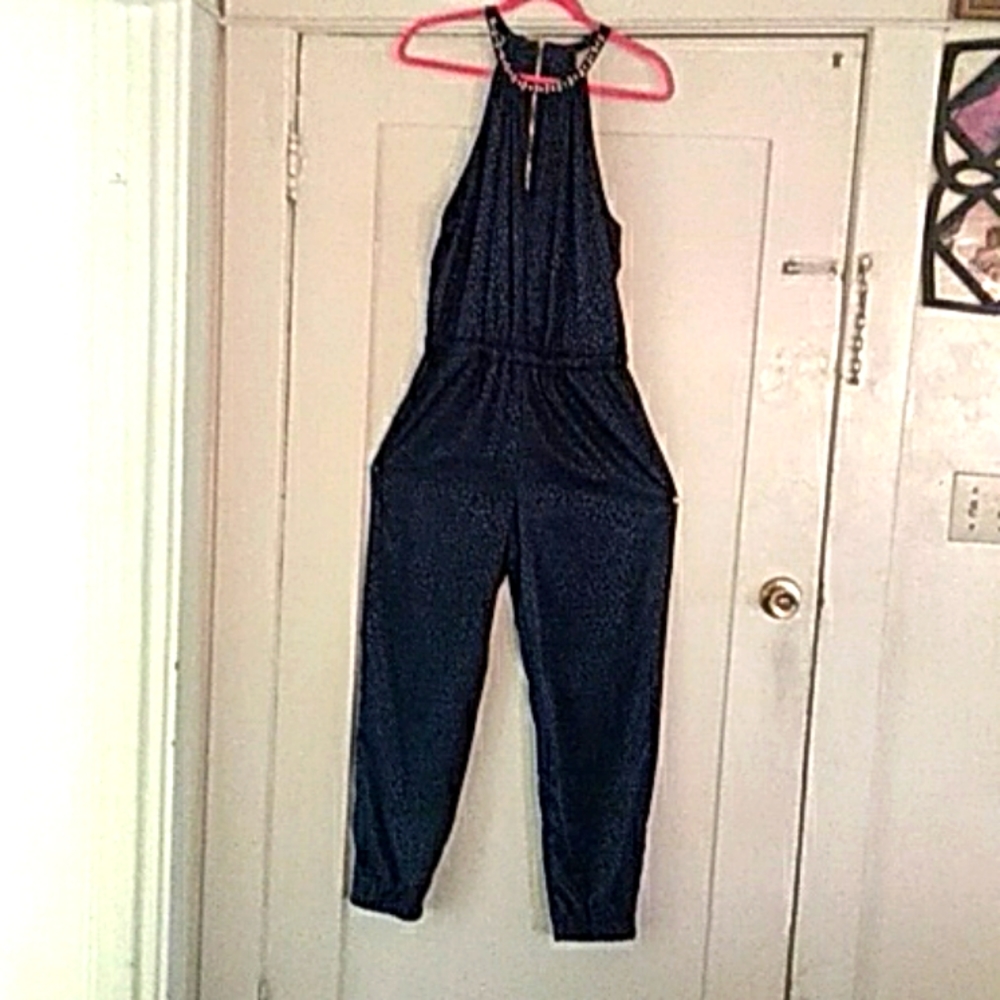 Navy blue jumpsuit